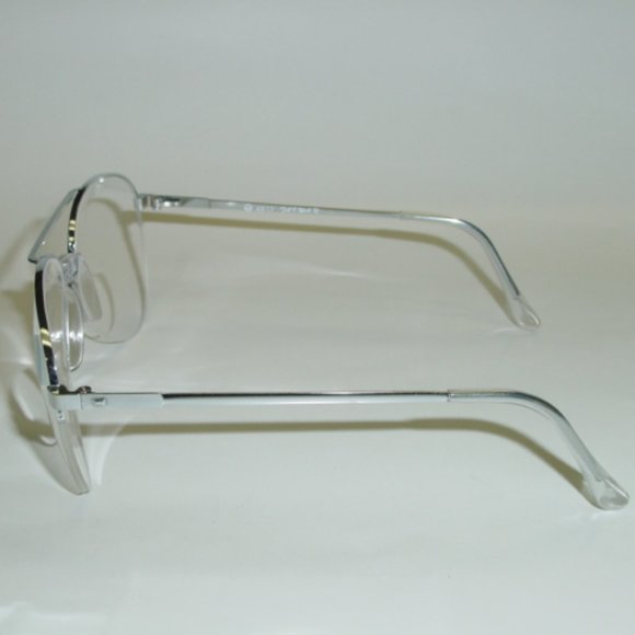 (NWT) Vintage 90's Aviator Metal Bi-Focal Reading Glasses (S. Silver/Clear) - Picture 2 of 4